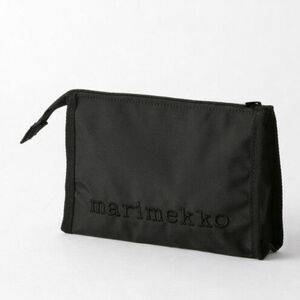 NWT Marimekko Black Zip Top Toiletry/Cismetic Bag (Hipaus)